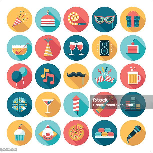 Celebration And Party Icon Stock Illustration - Download Image Now - Icon, Party - Social Event, Celebration