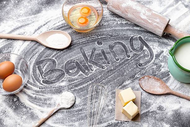 istock Baking & cooking concept, variety of ingredients and utensils 543554406
