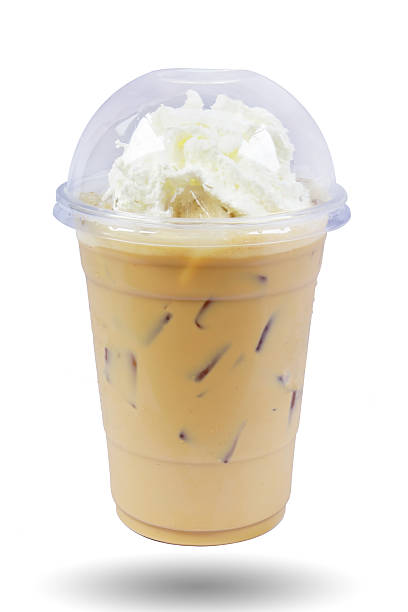 istock Iced coffee covered with whipped cream 543554502