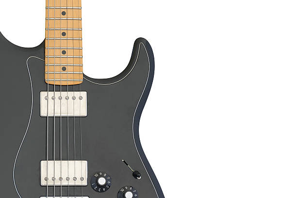 istock Electric guitar body isolated on white background. 543555840