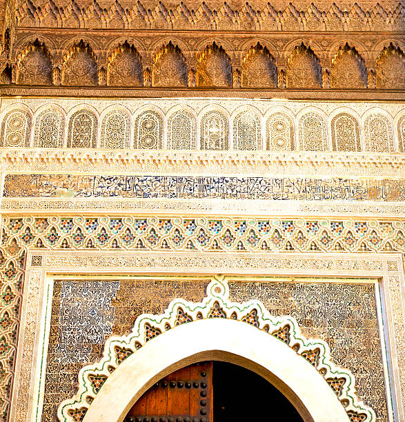 istock historical blue  in  antique building door morocco      style af 543559384