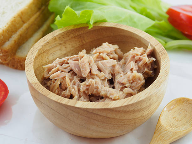 istock Sandwich tuna in wooden bowl 543562894