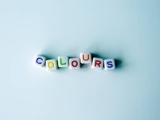 istock Colours - text made out of letter cubes 543563840
