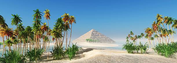 istock coconut grove and Egyptian pyramid 543564012