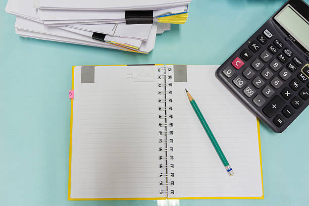 istock Business concept of office working, business background 543564128