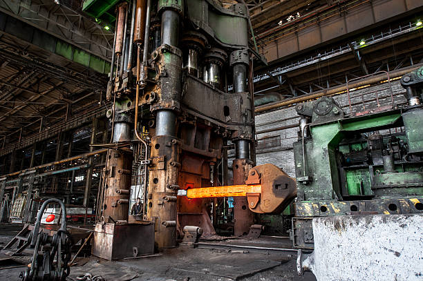 istock Equipment for pressing hot metal 543565188