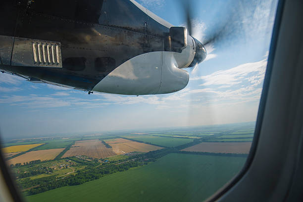istock Field view of the screw plane window 543565248