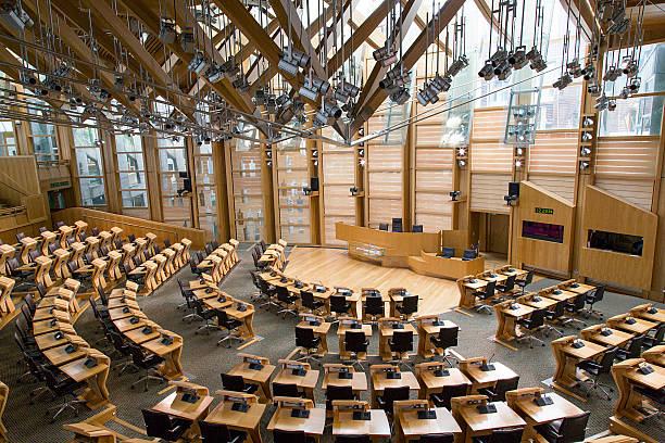 Scottish Parliament - Edinburgh stock photo