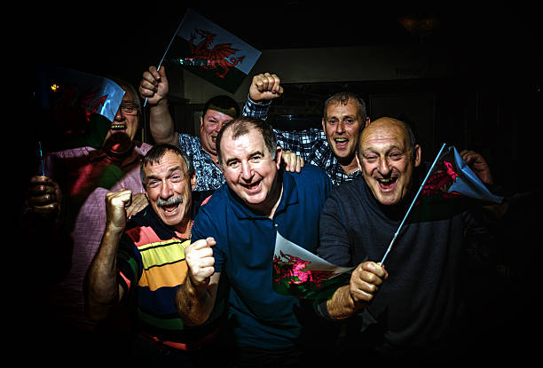 istock Wales fans supporting their team 543570012
