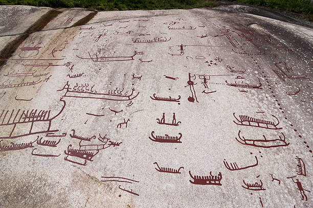 istock Tanum, UNESCO heritage site, carvings, Sweden 543570970