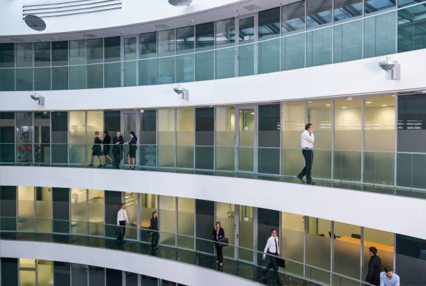 hall in the business center - offentlig byggnad bildbanksfoton och bilder