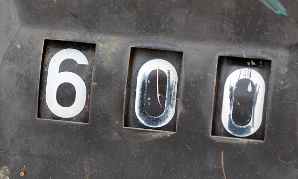 istock Old rusty counter on gasoline out damaged pump 543573588