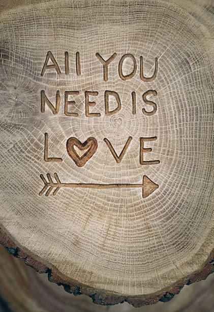 istock All you need is Love. The inscription on the tree 543576422