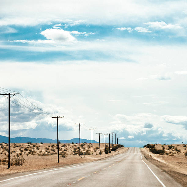 istock On the road in Californian desert. 543579374