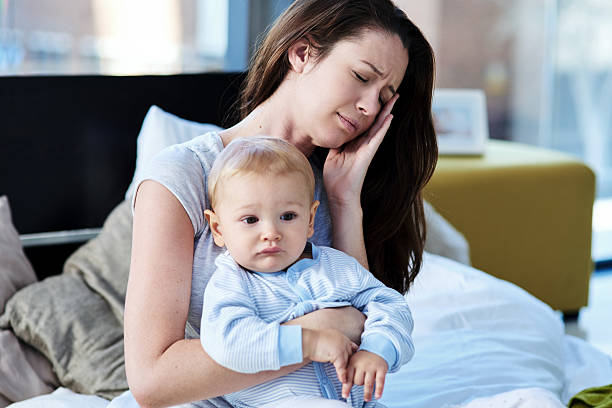 istock She's feeling the stress of being a single mom 543581262