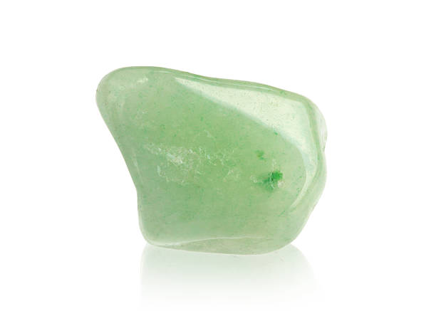 istock Natural  jade green mineral gem stone beads 543581330