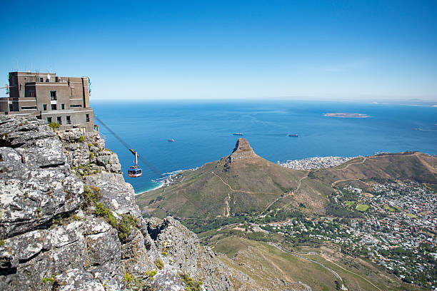 funivia città del capo - table mountain foto e immagini stock