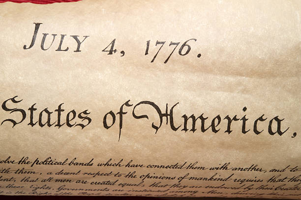 istock Declaration of independence 4th july 1776 close up 543582180