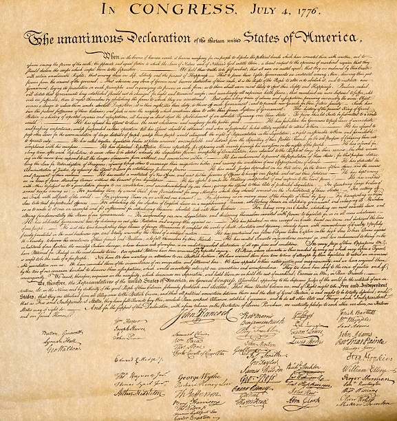 istock Declaration of independence 4th july 1776 close up 543582232