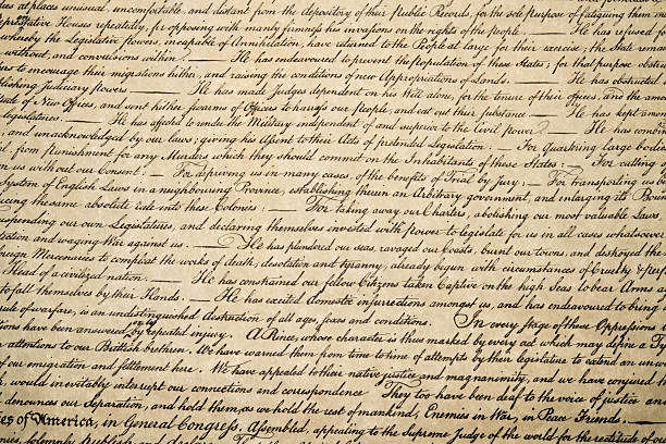 istock Declaration of independence 4th july 1776 close up 543582470
