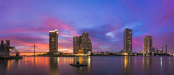 istock City and Bridge at twilight. 543584462