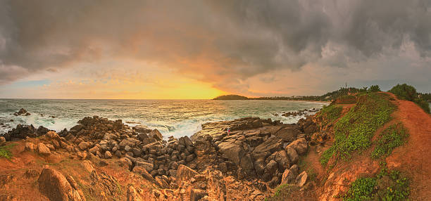 istock Romantic untouched tropical beach on sunset, Sri Lanka 543585580