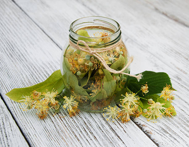 istock linden flowers in a jar 543586836