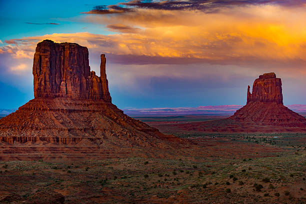 istock Monument Valley Arizona colorful sunset sky 543588822