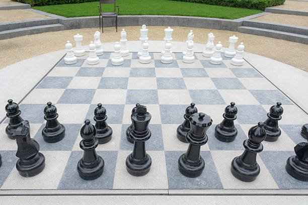 istock pov player large outdoor chess game in  park 543590048