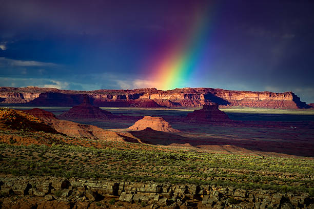 istock Rainbow over the Valley of the Gods 543590320