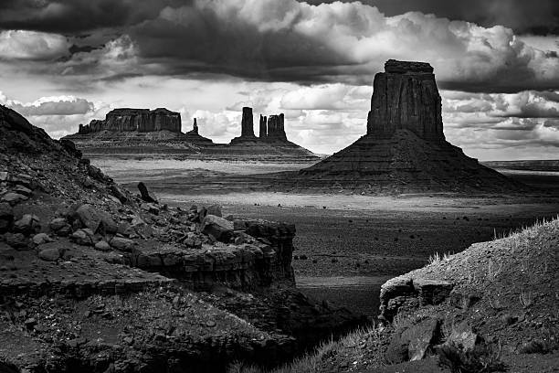 istock John Ford Point Monument Valley Black and White 543590754