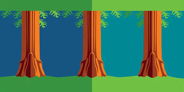 Vector illustration of Forest