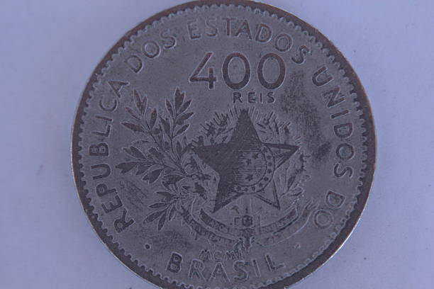 istock Old Coins of Brazil 543594246
