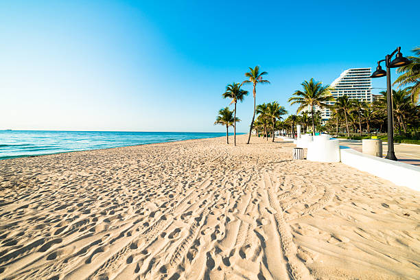 spiaggia fort lauderdale, florida - fort lauderdale foto e immagini stock