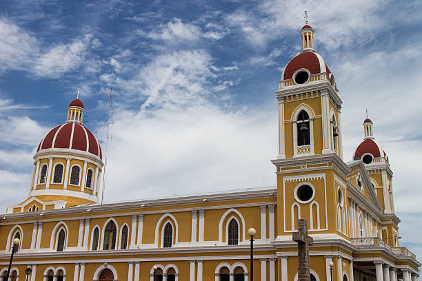 istock Granada Nicaragua Cathedral View from outside in sunny day 543599486