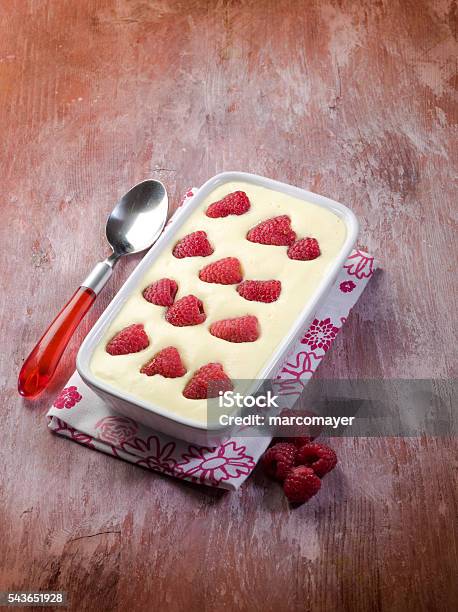 Tiramisu With Raspberry Stock Photo - Download Image Now - Baked Pastry Item, Dessert - Sweet Food, Food