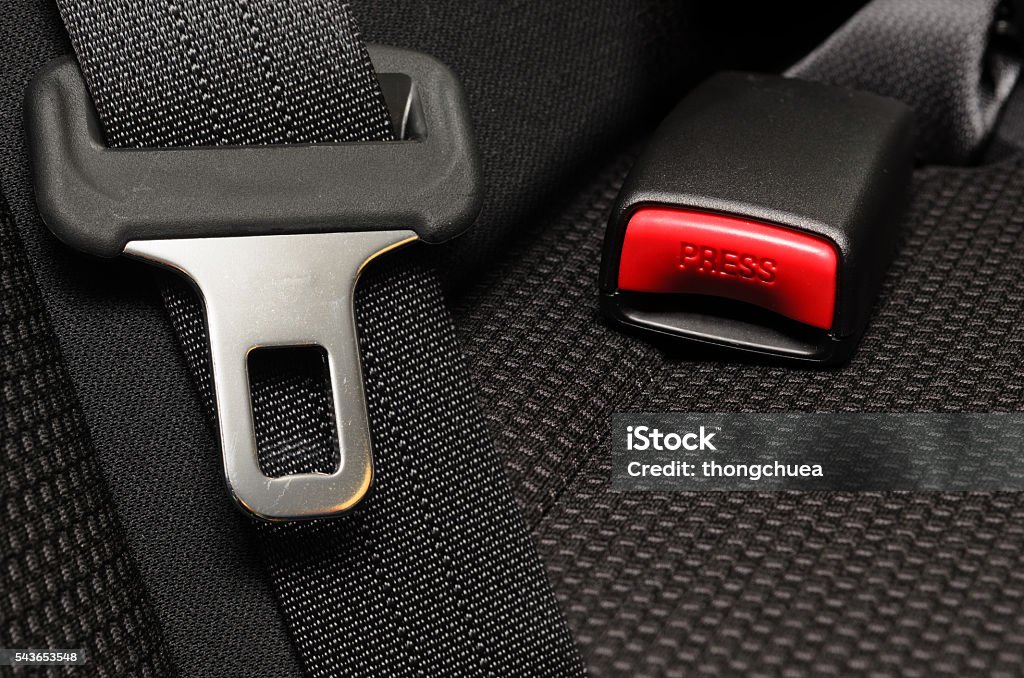 safety belt in a car close up safety belt in a car Seat Belt Stock Photo