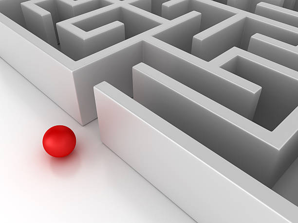 istock Maze with Sphere at Entrance 543654436
