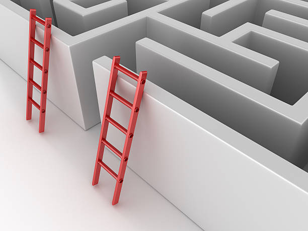 istock Maze with Stairs at Entrance 543654878