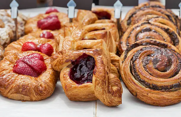 Photo of Freshly baked goods in organic bakery