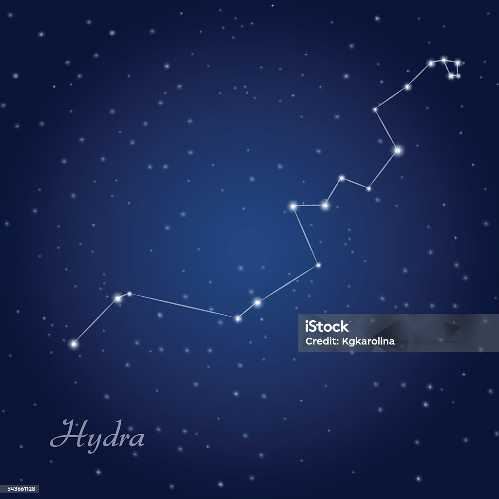 Hydra Constellation Stock Illustration - Download Image Now ...