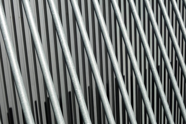 istock Detail of steel tubes creating an abstract composition 543663932