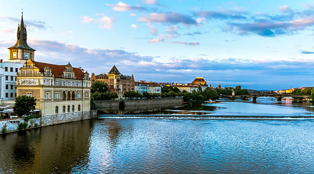 istock Prague's Georgous Cityscape At Dawn 543666322