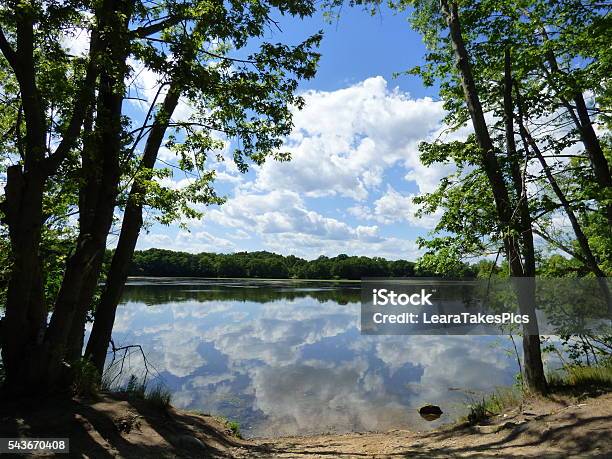 Arlington Reservoir Stock Photo - Download Image Now - Cloudscape, Horizontal, Landscape - Scenery