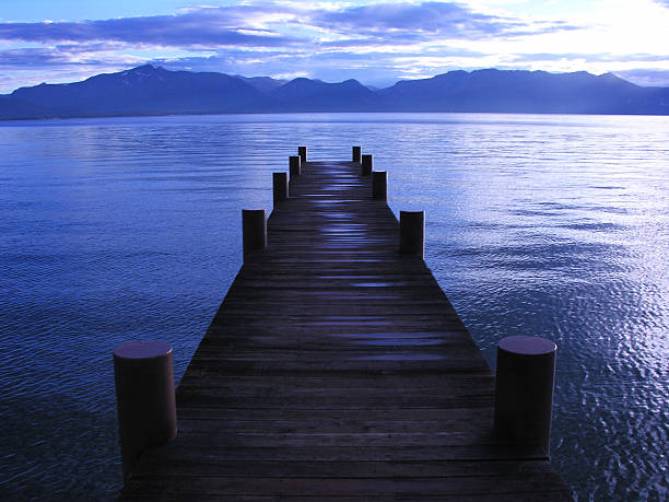 istock Lake Tahoe Dock at Dusk 543674038