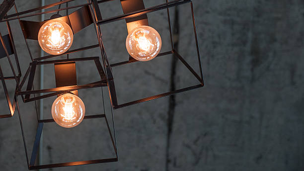 istock Beautiful retro luxury light lamp decor glowing 543674306