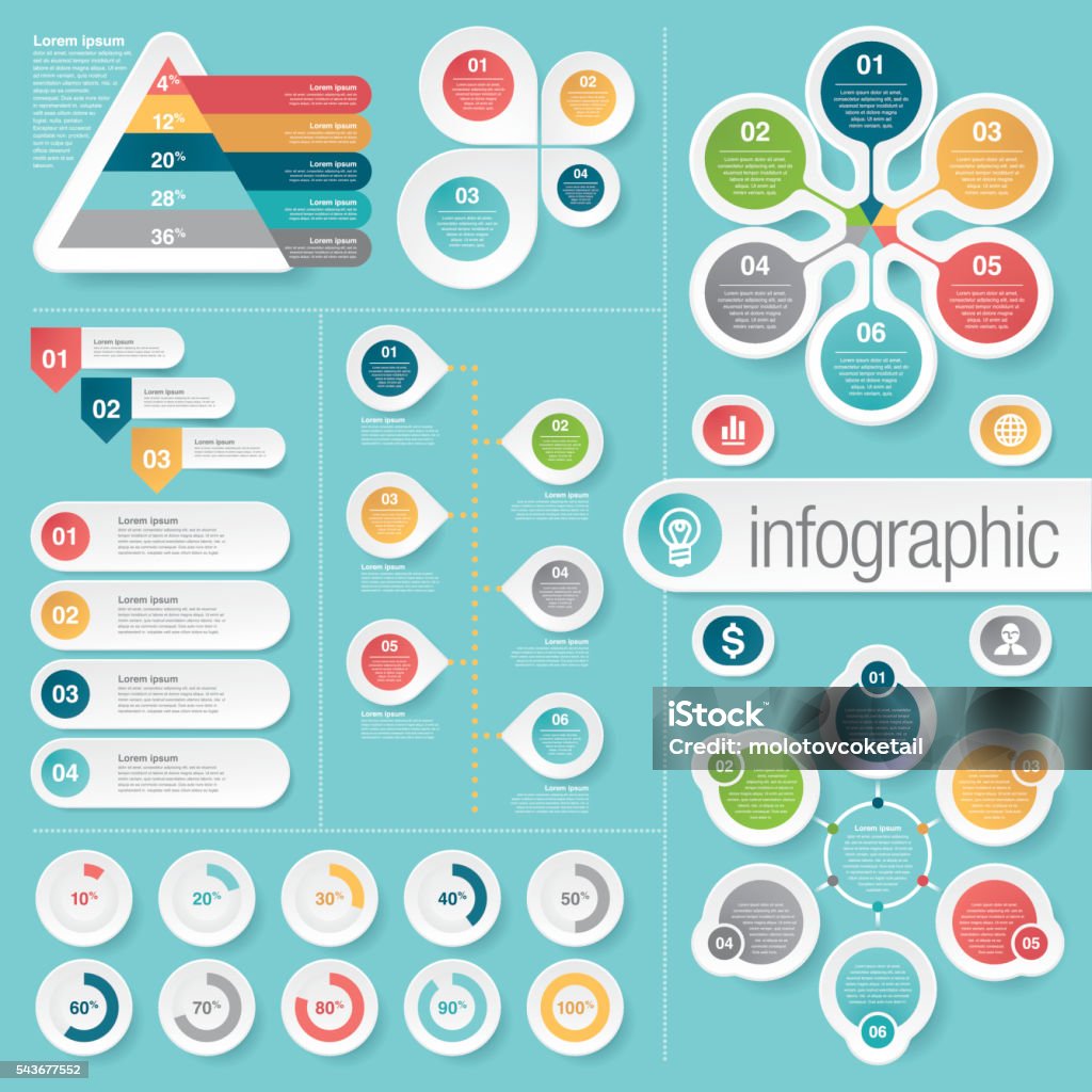 business infographic elements A set of infographic design elements. The elements are grouped individually and layered differently for ease of edibility. Fashion stock vector