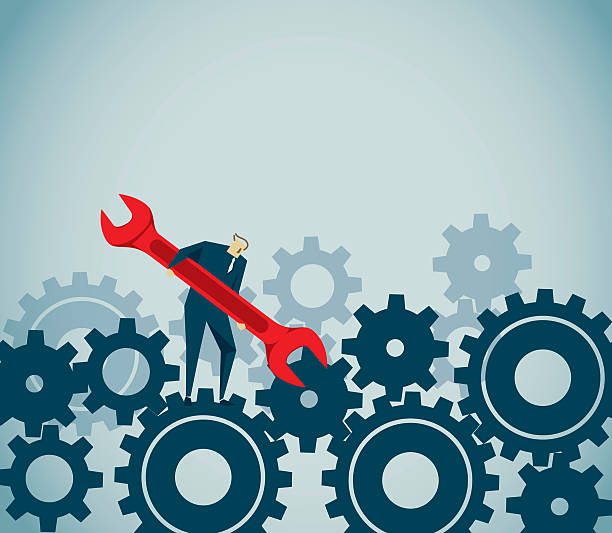 ilustraciones, imágenes clip art, dibujos animados e iconos de stock de tarea - herramientas de fabricación