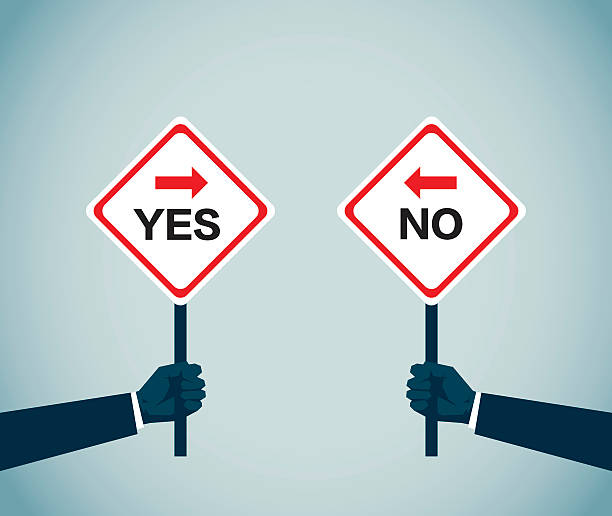 Right And Wrong Illustration and Painting yes no icon stock illustrations
