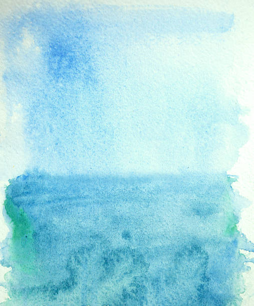 istock Abstract watercolor sky and sea, background for your design 543679710